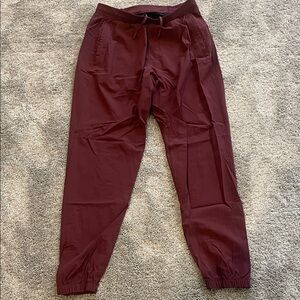 Lululemon Burgundy Jogger Pants